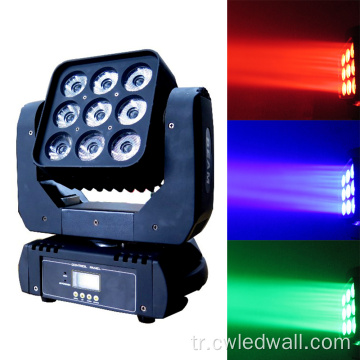 Disco Lights 9 PC*12W 4in1 LED hareketli Matrix